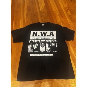 N.W.A.‎ Rappers Vintage T Shirt - World's Most Dangerous Group SIZE XL
